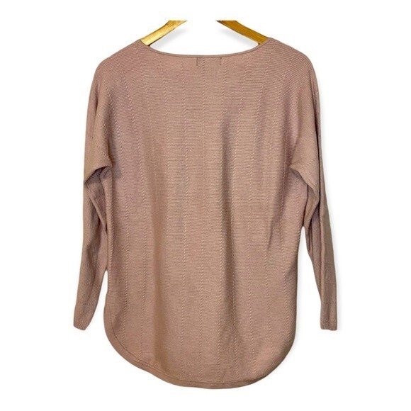 Grace Pale Pink Rounded Hem Sweater - Size Small - Picture 5 of 5